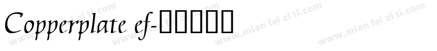Copperplate ef字体转换